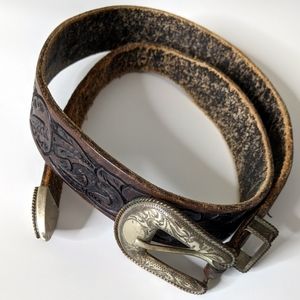 Ralph Lauren RRL Vintage Belt Hand tooled 39"